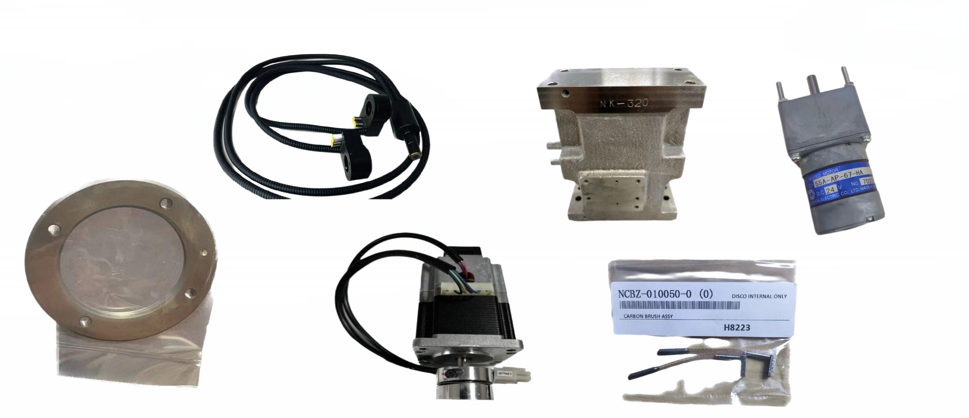 法兰螺母_6000系列环形灯_Z轴步进马达_6000系列主轴基座_t碳刷_研磨机油石
